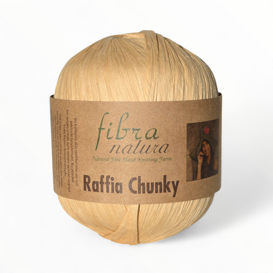 Fibra Natura Raffia Chunky – 100% Cellulose Rayon Yarn (100g / 120m)