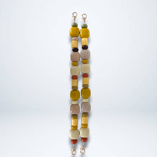 Acrylic Gemstone Bag Strap with Gold Lobster Clasp