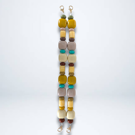 Acrylic Gemstone Bag Strap with Gold Lobster Clasp