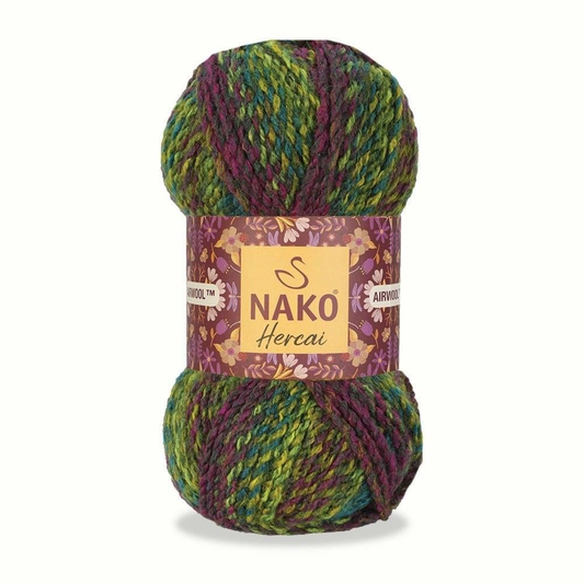 Nako Hercai Airwool – 100% Premium Acrylic Yarn (100g / 156m)
