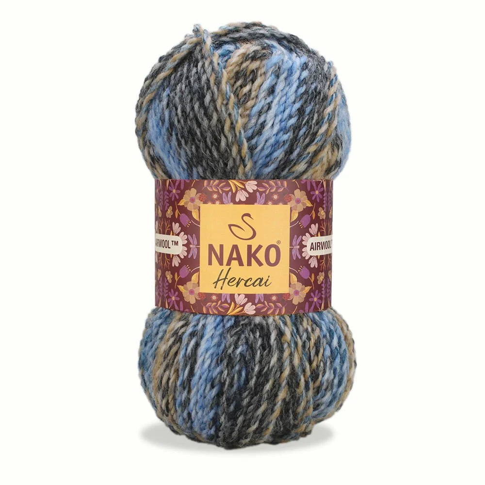 Nako Hercai Airwool – 100% Premium Acrylic Yarn (100g / 156m)