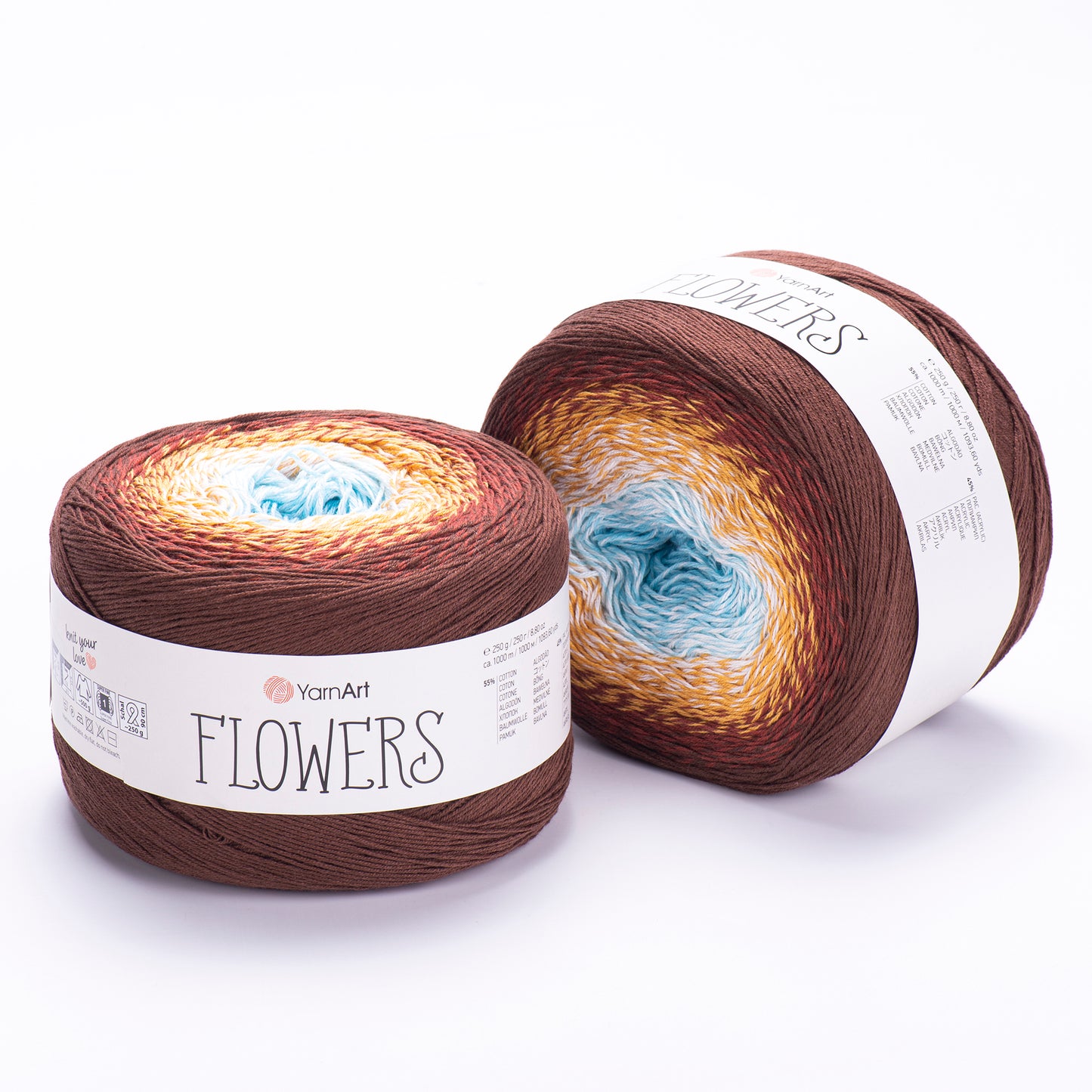 YarnArt Flowers – Cotton Blend Gradient Yarn (250g / 1000m)