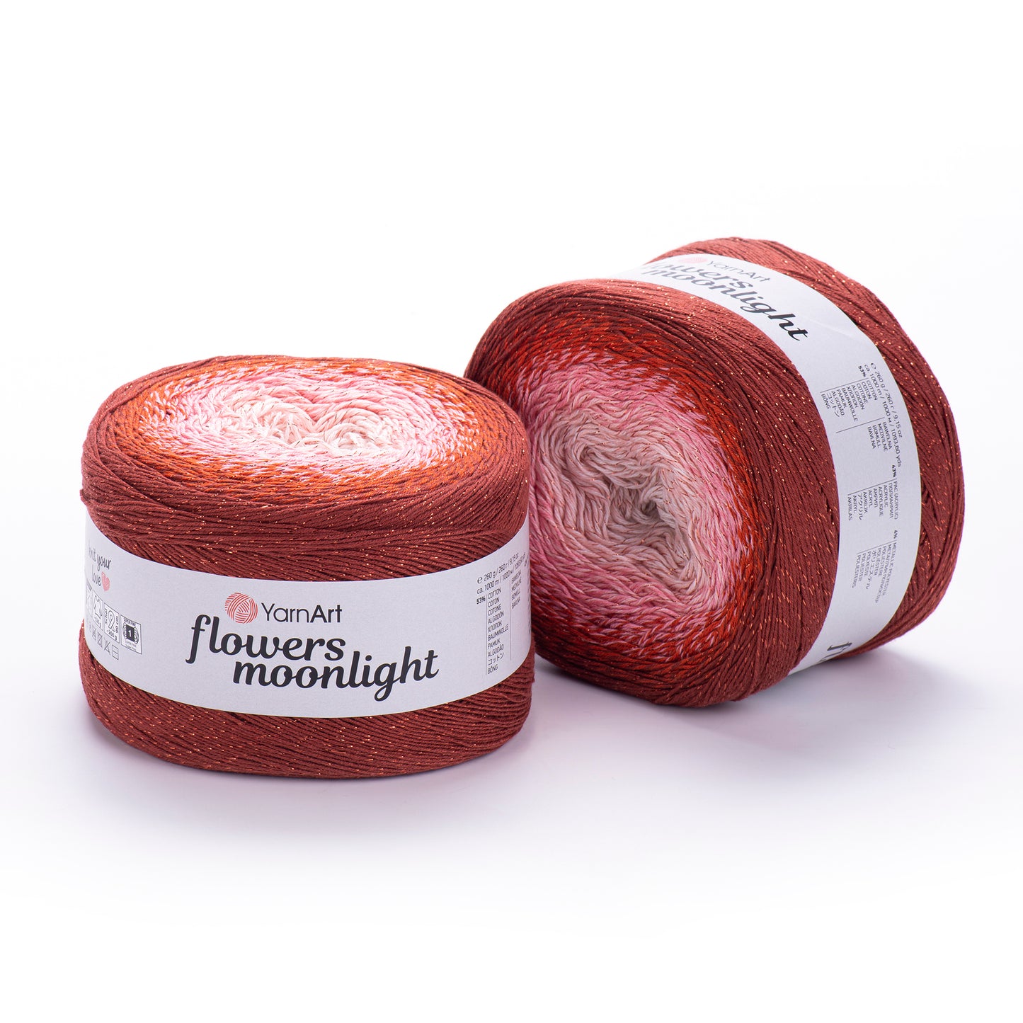 YarnArt Flowers Moonlight – Cotton Blend with Metallic Shine (260g / 1000m)