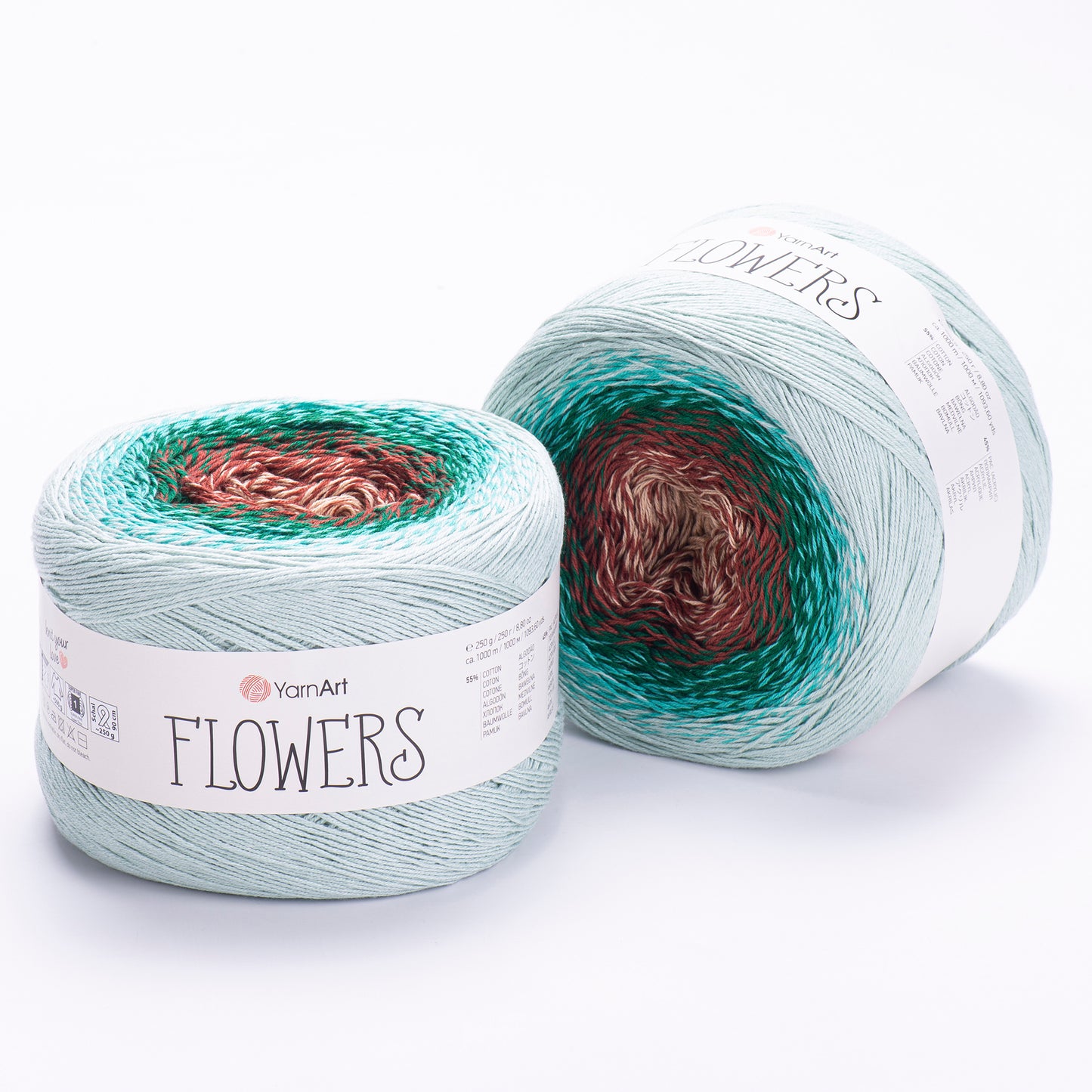 YarnArt Flowers – Cotton Blend Gradient Yarn (250g / 1000m)