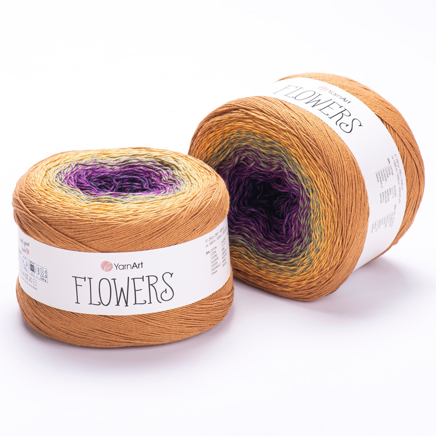 YarnArt Flowers – Cotton Blend Gradient Yarn (250g / 1000m)