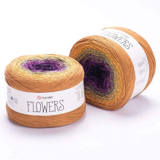 YarnArt Flowers – Cotton Blend Gradient Yarn (250g / 1000m)