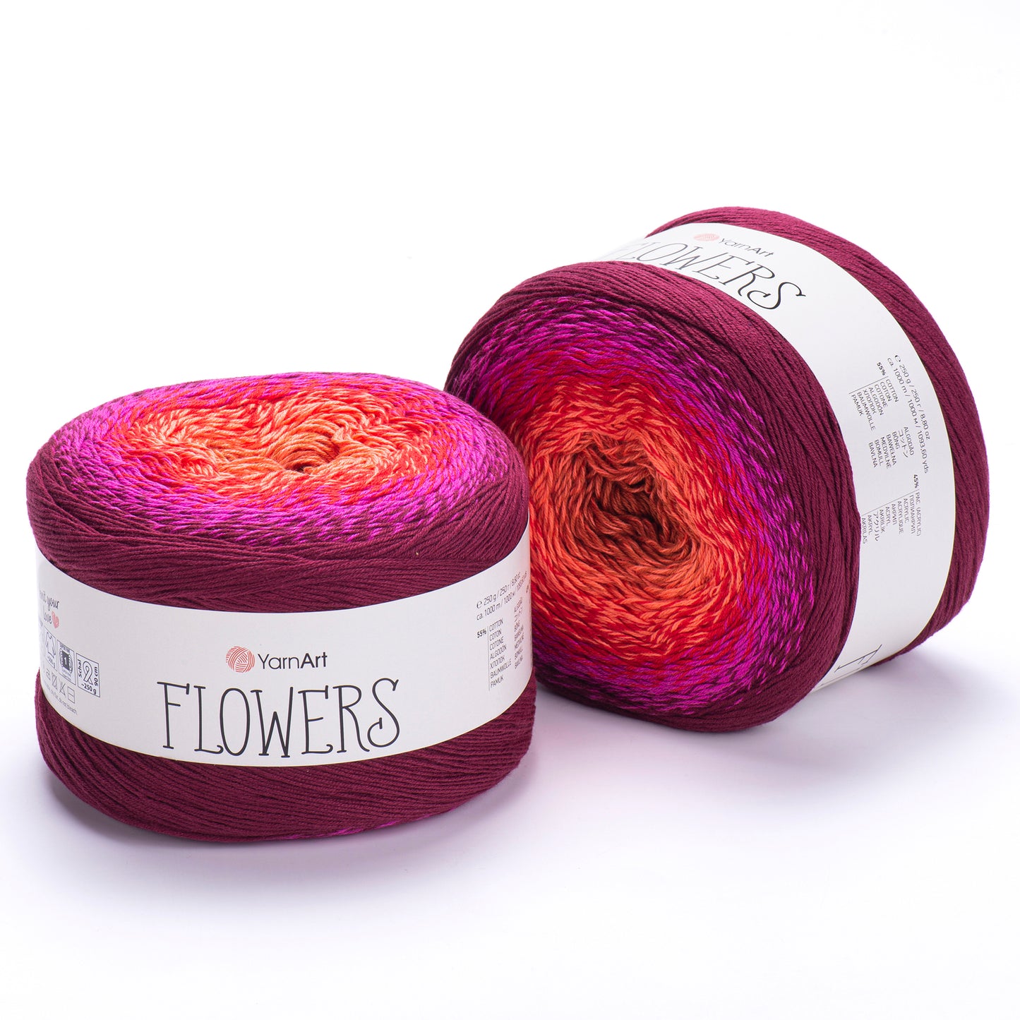 YarnArt Flowers – Cotton Blend Gradient Yarn (250g / 1000m)