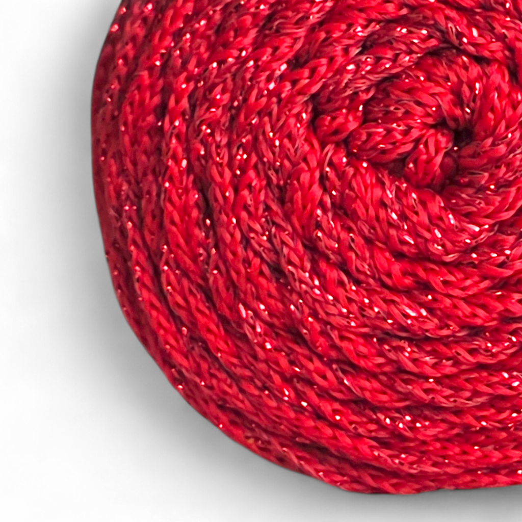 Fold Yarn Macramé Premium Lurex Nº3 – 85% Polyester, 15% Metallic (100g / 125m / 1mm)