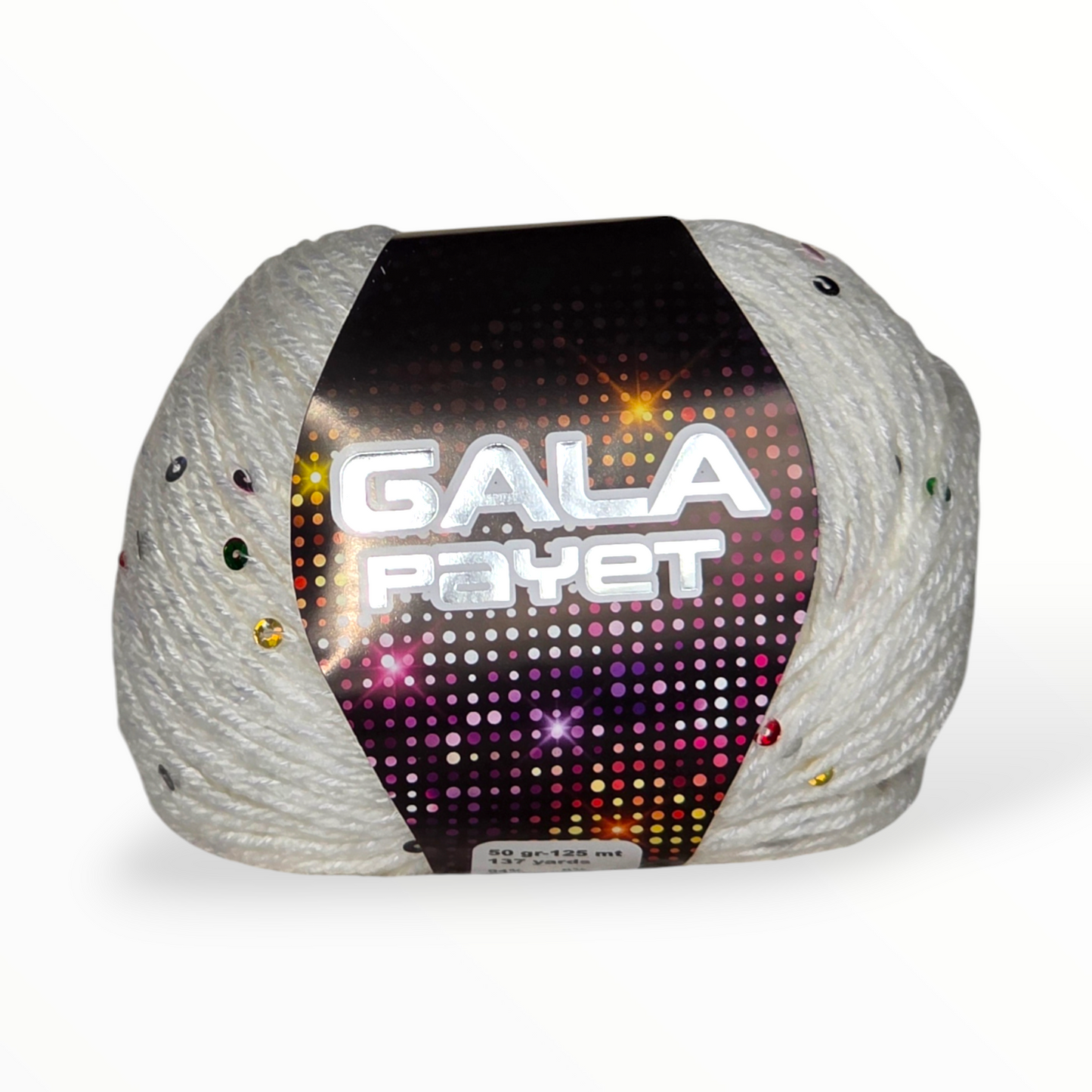 Gala Payet – 94% Acrylic, 6% Sequins Yarn (50g / 125m)