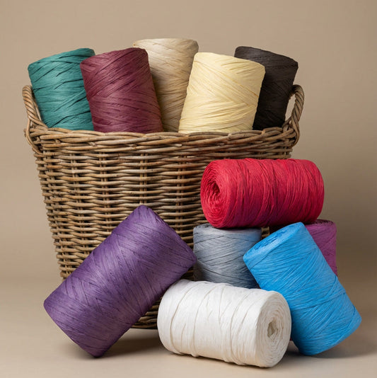 Soft Raffia – 100% Natural Cellulose Paper Yarn (140–150 g / 230–260 m)