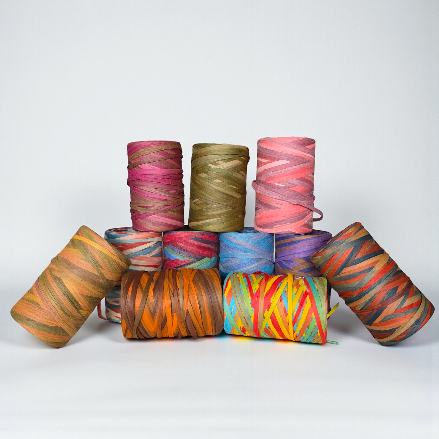 Soft Raffia Mix – 100% Natural Paper Yarn (140–150 g / 230–260 m)